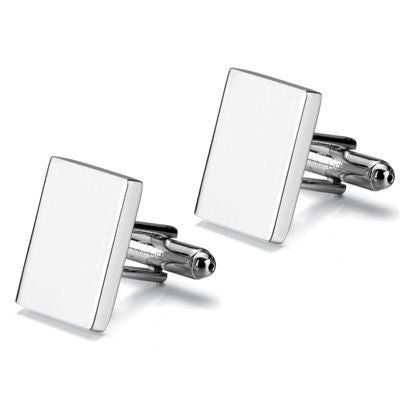 Branded Promotional METAL CUFF LINKS in Silver Cuff Links From Concept Incentives.