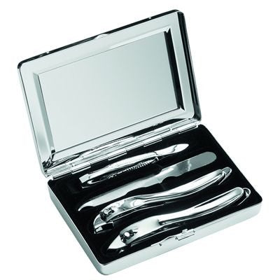 Branded Promotional METAL MANICURE SET in Silver Manicure Set From Concept Incentives.