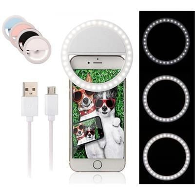 Branded Promotional USB RECHARGEABLE SELFIE LIGHT RING Technology From Concept Incentives.