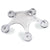 Branded Promotional MASSAGER STAR in Clear Transparent Plastic Massager From Concept Incentives.