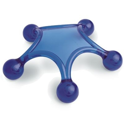 Branded Promotional MASSAGER STAR in Blue Plastic Massager From Concept Incentives.