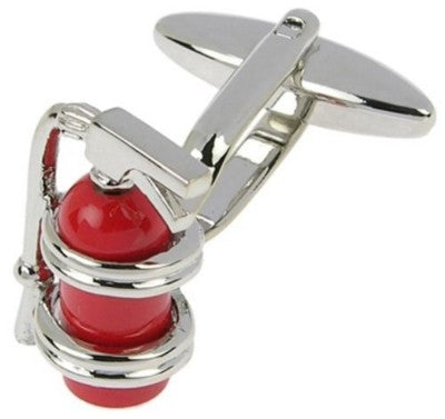Branded Promotional FIRE EXTINGUISHER CUFF LINKS Cuff Links From Concept Incentives.