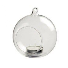 Branded Promotional GLASS PROMOTIONAL TEALIGHT BAUBLE Bauble From Concept Incentives.