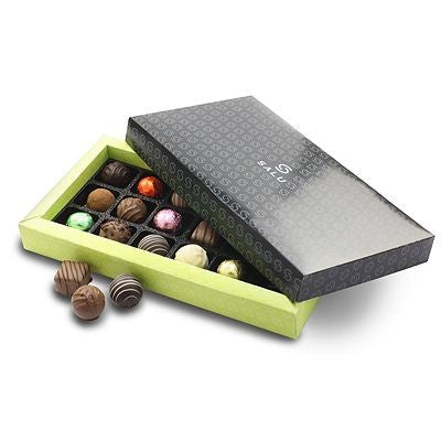 Branded Promotional CHOCOLATE BOX with 18 Luxury Chocolate Chocolate From Concept Incentives.