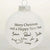 Branded Promotional FROSTED GLASS PROMOTIONAL SIGNATURE BAUBLE Bauble From Concept Incentives.