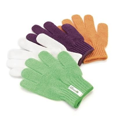 Branded Promotional EXFOLIATING WASH GLOVES - MITT Bath Mitt From Concept Incentives.