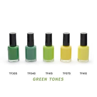 Branded Promotional GREEN NAIL POLISH BOTTLE Nail Enamel From Concept Incentives.