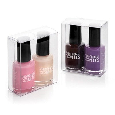 Branded Promotional 2PC NAIL POLISH SET in PVC Box Nail Enamel From Concept Incentives.