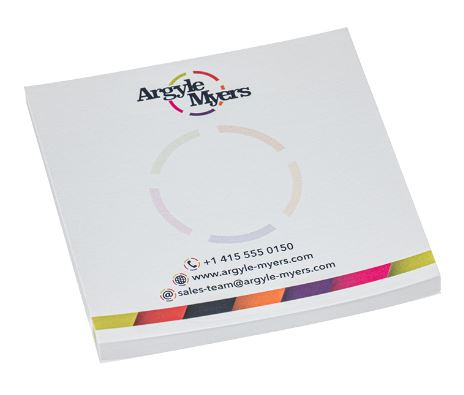 Branded Promotional SQUARE STICKY NOTE PAD 75x75mm Notepad from Concept Incentives