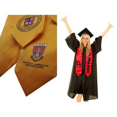 Branded Promotional CUSTOM GRADUATION STOLE Sash From Concept Incentives.