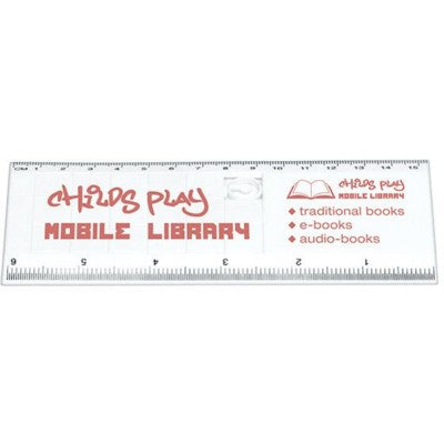 Branded Promotional SLIDING PUZZLE RULER in White Ruler From Concept Incentives.