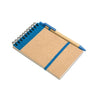Branded Promotional RECYCLED PAPER NOTE BOOK in Blue Note Pad From Concept Incentives.