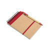 Branded Promotional RECYCLED PAPER NOTE BOOK in Red Note Pad From Concept Incentives.