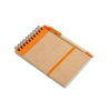 Branded Promotional RECYCLED PAPER NOTE BOOK in Orange Note Pad From Concept Incentives.