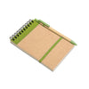 Branded Promotional RECYCLED PAPER NOTE BOOK in Lime Green Note Pad From Concept Incentives.