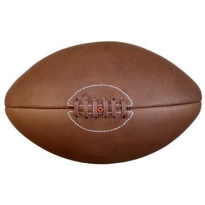 Branded Promotional SIZE 5 ORIGINAL ANTIQUE EFFECT LEATHER RUGBY BALL Rugby Ball From Concept Incentives.