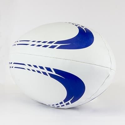 Branded Promotional SIZE 5 SOFT FILLED RUGBY BALL in PVC Rugby Ball From Concept Incentives.