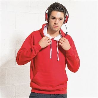 Branded Promotional AWDIS VARSITY HOODED HOODY SWEATSHIRT Sweatshirt From Concept Incentives.