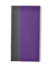 Branded Promotional NEWHIDE BICOLOUR POCKET DIARY in Purple from Concept Incentives