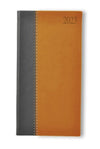 Branded Promotional NEWHIDE BICOLOUR POCKET DIARY in Orange from Concept Incentives