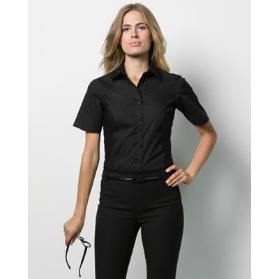 Branded Promotional KUSTOM KIT LADIES CITY SHORT SLEEVE BLOUSE Blouse Ladies From Concept Incentives.