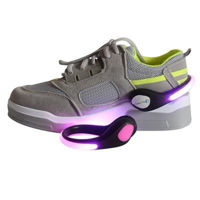 Branded Promotional LED LIGHT UP SHOE CLIP in Black Bicycle Lamp Light From Concept Incentives.