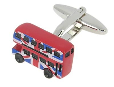 Branded Promotional LONDON BUS CUFF LINKS Cuff Links From Concept Incentives.