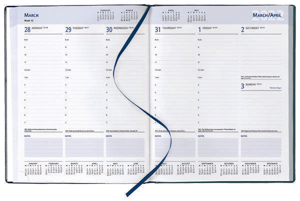 Branded Promotional 4 COLOUR UNPADDED COVER MANAGEMENT DESK DIARY Diary From Concept Incentives.