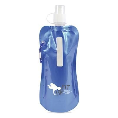 Branded Promotional METALLIC FOLDING UP BOTTLE Sports Drink Bottle From Concept Incentives.