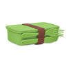 Branded Promotional LUNCH BOX with Cutlery in Green Cutlery Set from Concept Incentives