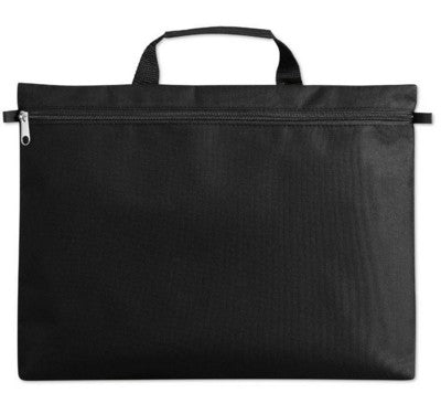 Branded Promotional EXHIBITION DOCUMENT BAG in Black Bag From Concept Incentives.