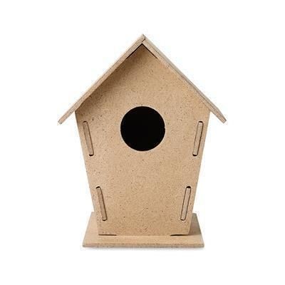 Branded Promotional BUILD OWN WOOD BIRD HOUSE Bird Box From Concept Incentives.