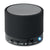 Branded Promotional ROUND BLUETOOTH SPEAKER with Rubber Finish in Black Speakers From Concept Incentives.