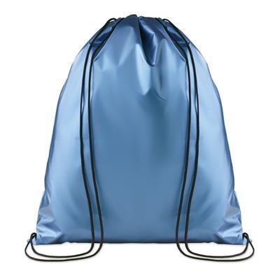 Branded Promotional DRAWSTRING BAG in 190t Polyester with Coating on Surface Bag From Concept Incentives.