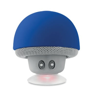 Branded Promotional MUSHROOM SHAPE BLUETOOTH SPEAKER-PHONE STAND in Abs with Suction Cup in Blue Speakers From Concept Incentives.