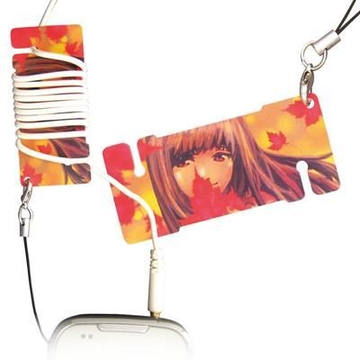 Branded Promotional MINI PLASTIC EARPHONES WINDER CARD Cable Tidy From Concept Incentives.