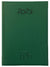 Branded Promotional NERO A5 PAGADAY DESK DIARY in Green from Concept Incentives