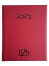 Branded Promotional NERO MANAGEMENT DESK MANAGEMENT DESK DIARY in Red Diary From Concept Incentives.