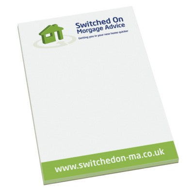 Branded Promotional SMART-PAD A6 Note Pad From Concept Incentives.
