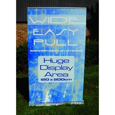 Branded Promotional ADVERTO EXTRA WIDE ROLLER BANNER Banner From Concept Incentives.