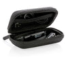 Branded Promotional SWISS PEAK CORDLESS EARBUDS in Black from Concept Incentives