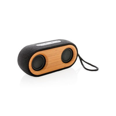 Branded Promotional BAMBOO x SPEAKER in Black Speakers From Concept Incentives.