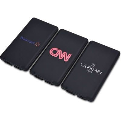 Branded Promotional POWER BANK in Black Charger From Concept Incentives.