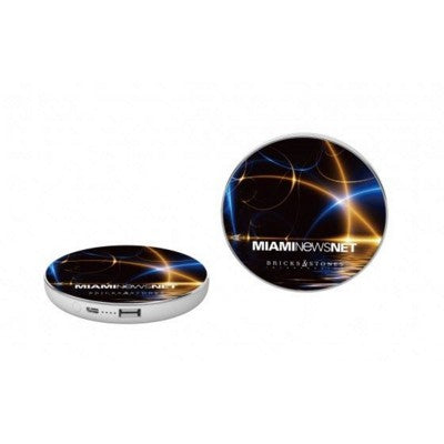 Branded Promotional 2-IN-1 CORDLESS CHARGER PAD & POWERBANK Charger From Concept Incentives.