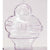 Branded Promotional FATHER CHRISTMAS SANTA PERSPEX PROMOTIONAL BAUBLE in Clear Transparent Bauble From Concept Incentives.