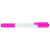 Branded Promotional PRIMA GEL HIGHLIGHTER in White with Pink Trim & Highlighter Highlighter Pen From Concept Incentives.