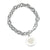Branded Promotional LADIES CHARM BRACELET in Silver Jewellery From Concept Incentives.