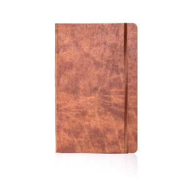Branded Promotional CASTELLI IVORY NOVARA FLEXIBLE NOTE BOOK in Nut Notebook from Concept Incentives
