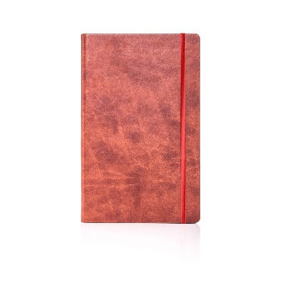 Branded Promotional CASTELLI IVORY NOVARA FLEXIBLE NOTE BOOK in Rust Notebook from Concept Incentives
