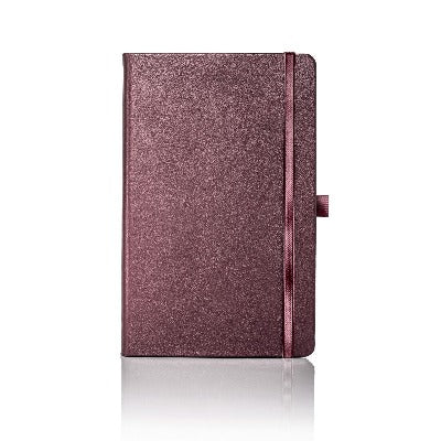 Branded Promotional CASTELLI LEATHER CORDOBA NOTE BOOK in Burgundy Notebook from Concept Incentives